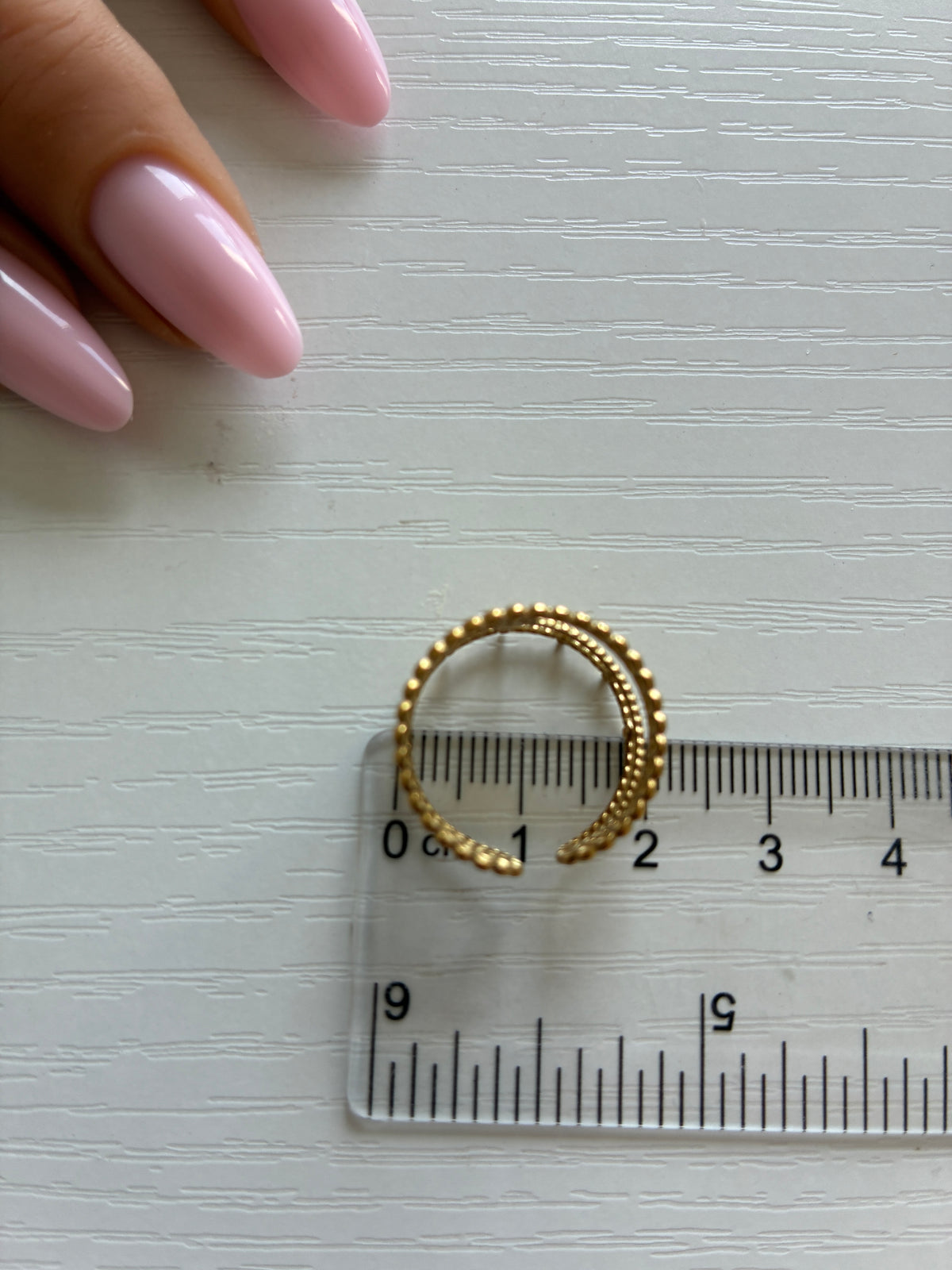 Bague Soleil dorée ajourée – Acier inoxydable – Ajustable