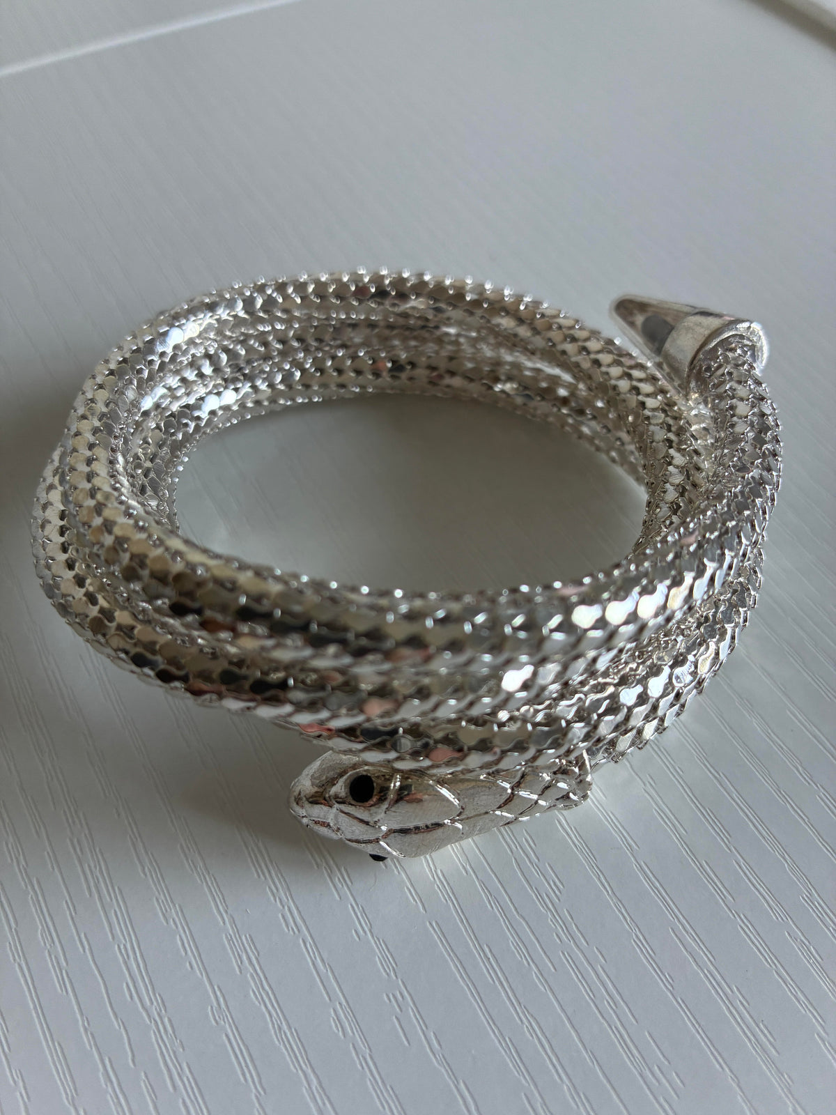 Bracelet serpent Métamorphose argenté – bras ou cheville