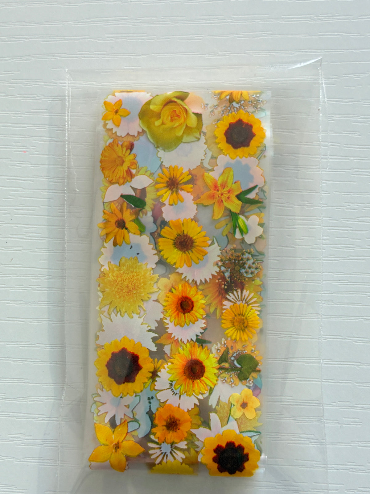 Foil Nail Art – Tournesols et fleurs ensoleillées