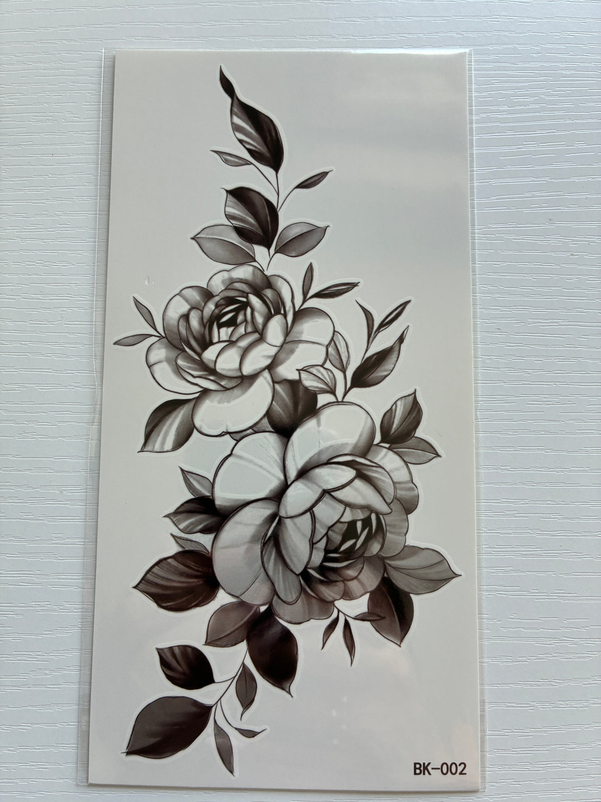 Grand tatouage éphémère floral – Fleurs & Feuillages