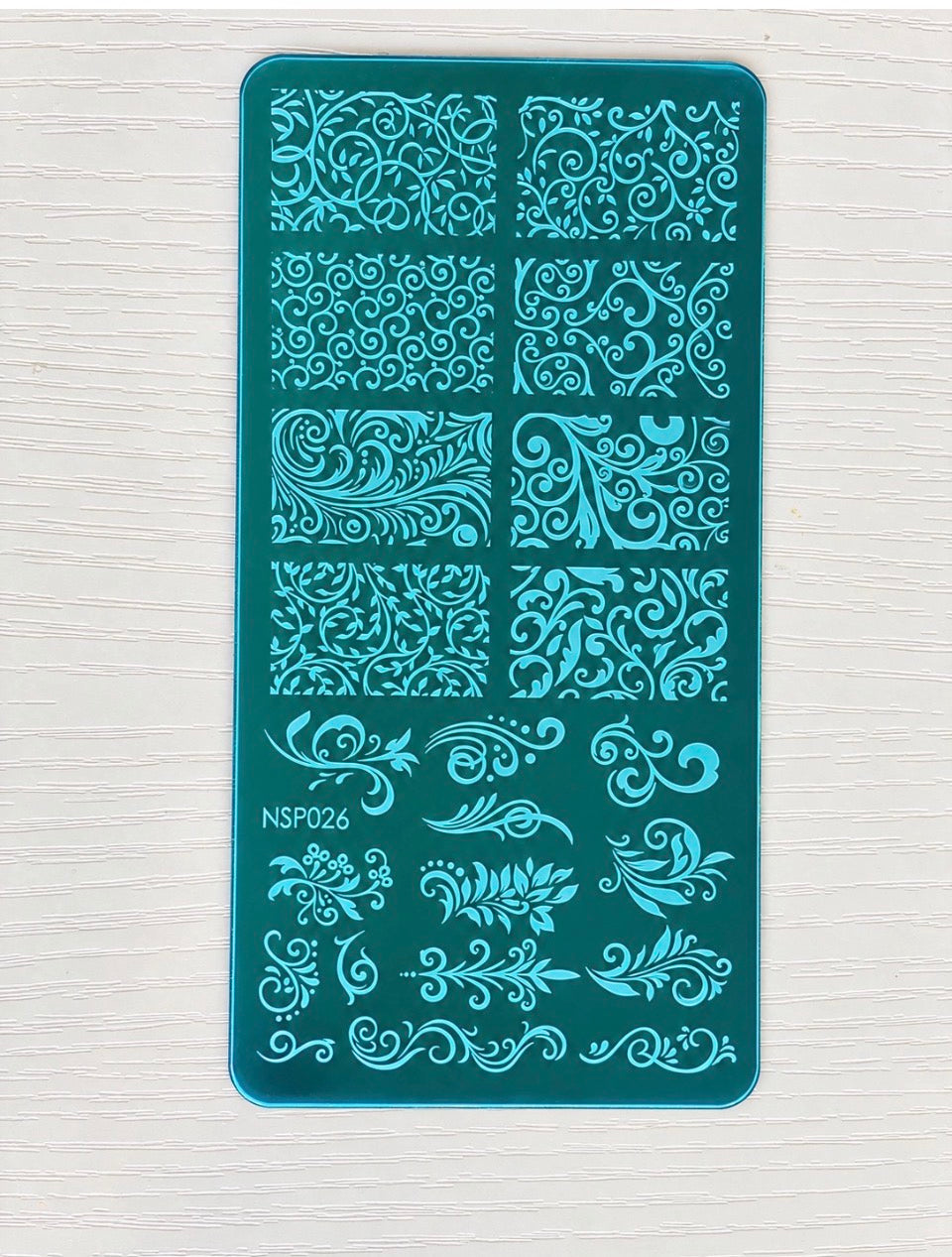 Plaque de stamping Nail Art – Arabesques & volutes – NSP026
