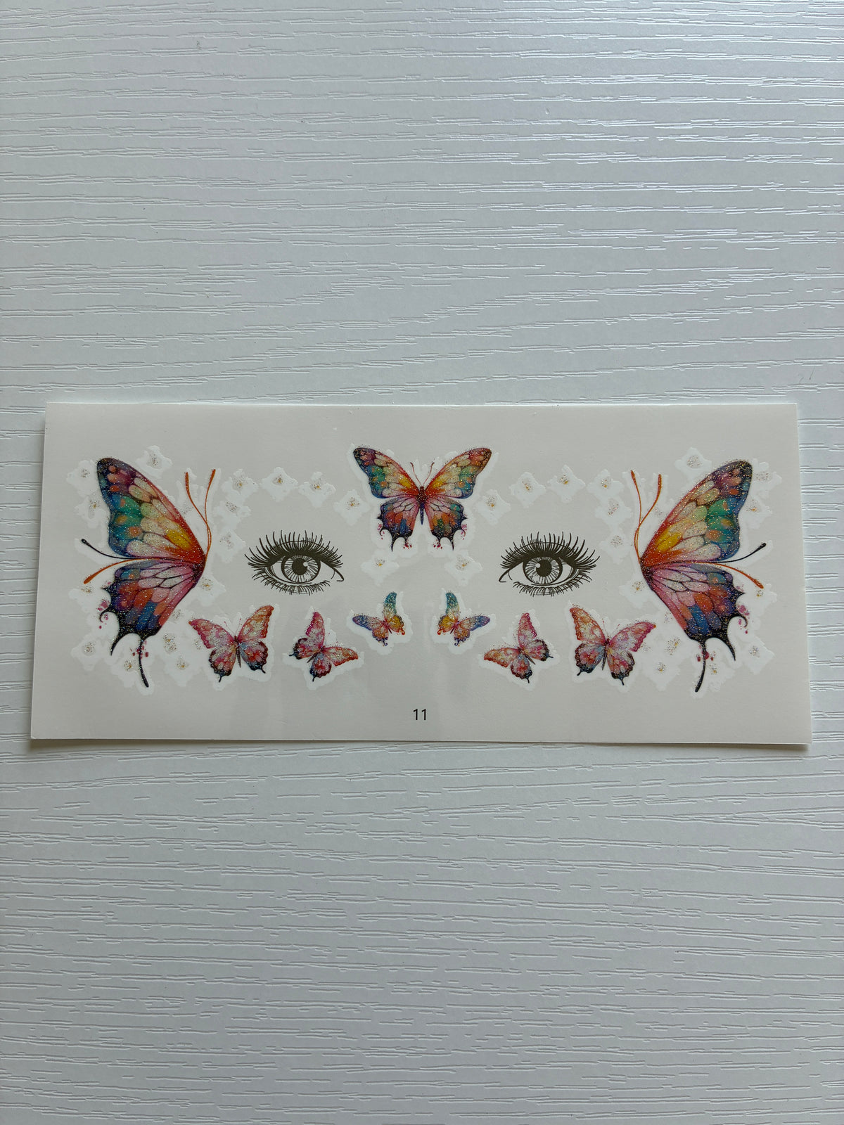 Tatouage éphémère visage Papillons enchantés n°11