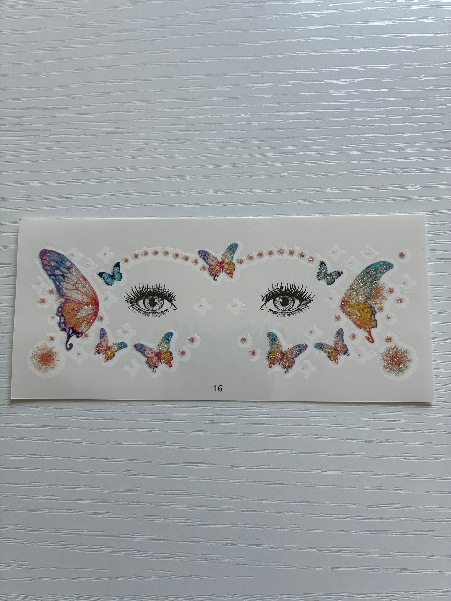 Tatouage éphémère visage Papillons féeriques n°16