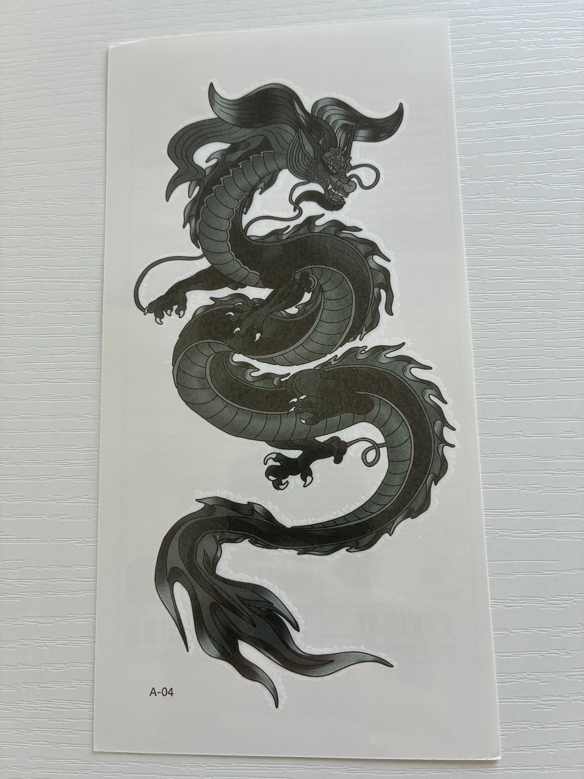 Tatouage éphémère dragon N°4