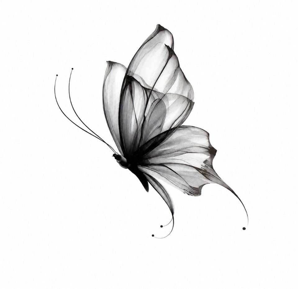 Tatouage éphémère papillons élégance