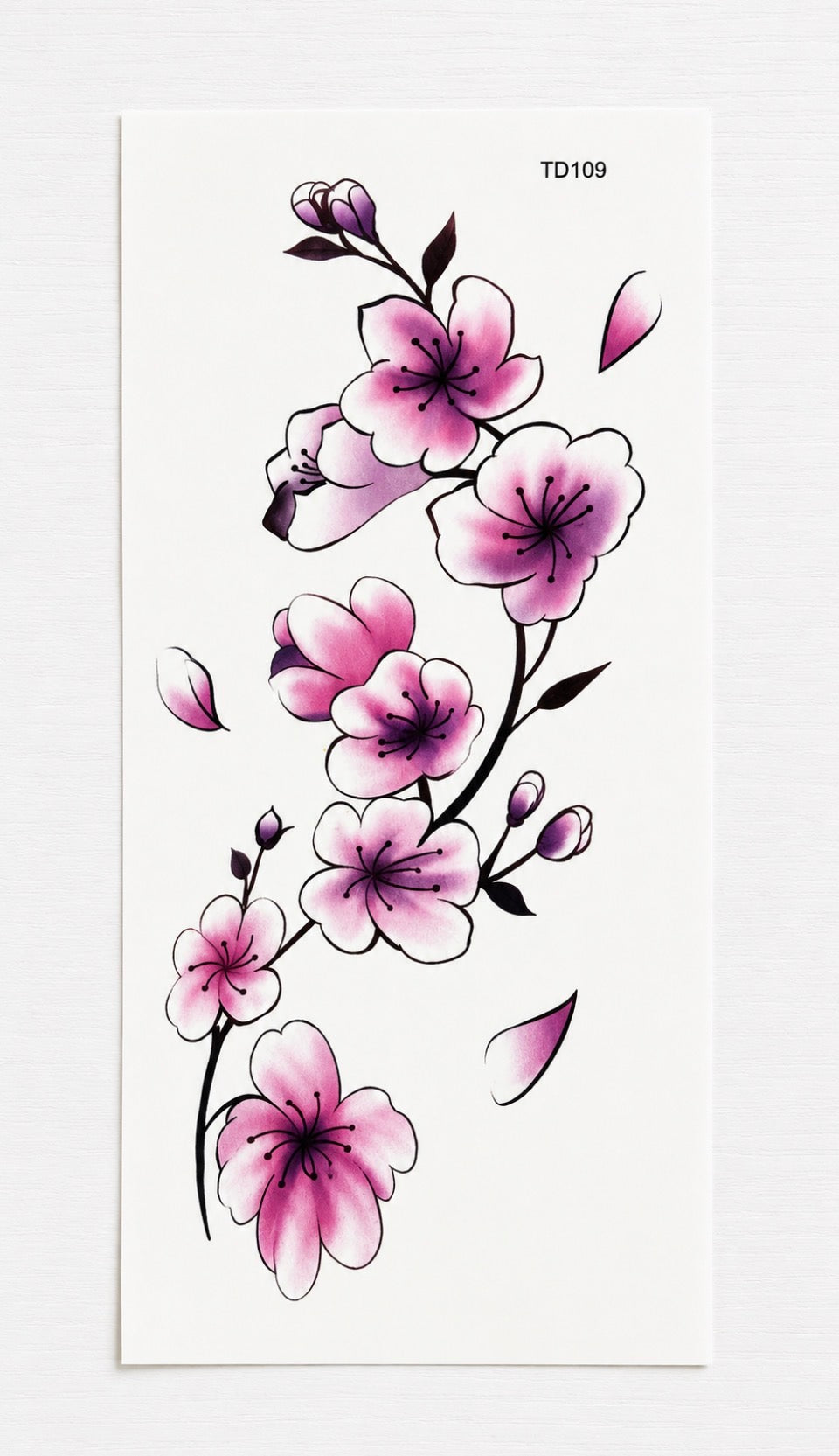 Tatouage éphémère fleurs de cerisier N°1