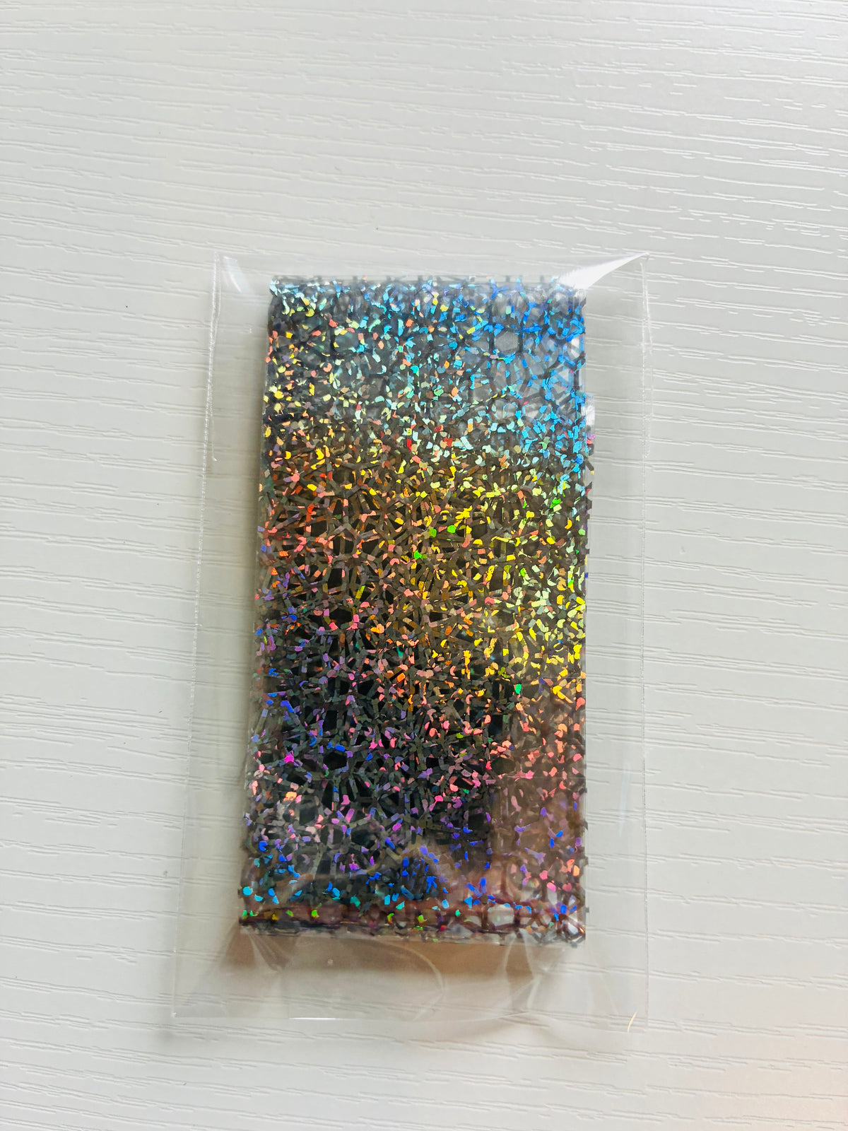 Foil Nail Art Mosaïque Argentée Holographique – 1 m