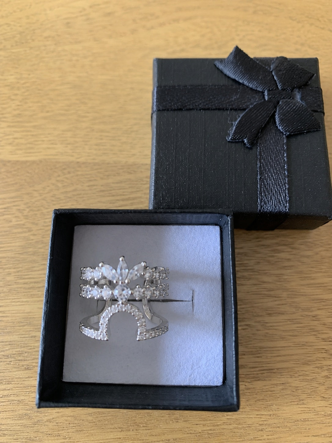 Bague d'ongle Lotus – Argentée