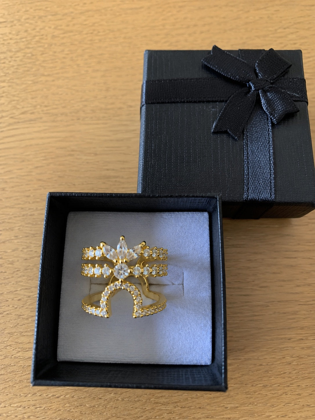 Bague d'ongle Lotus – Dorée