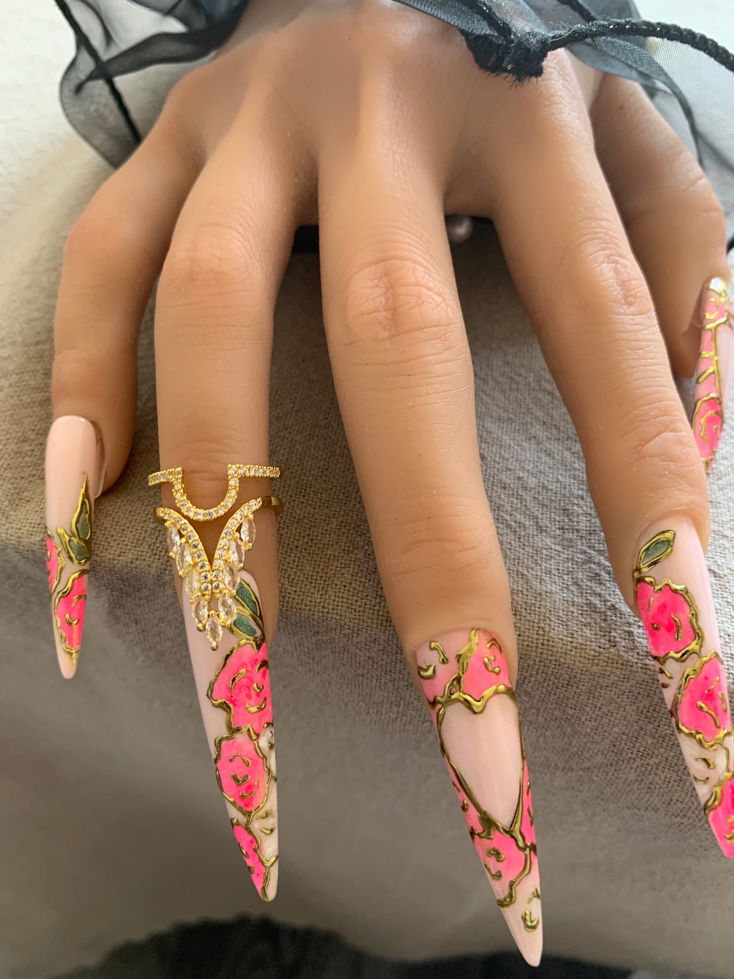 Bague d'ongle Éclat – Dorée