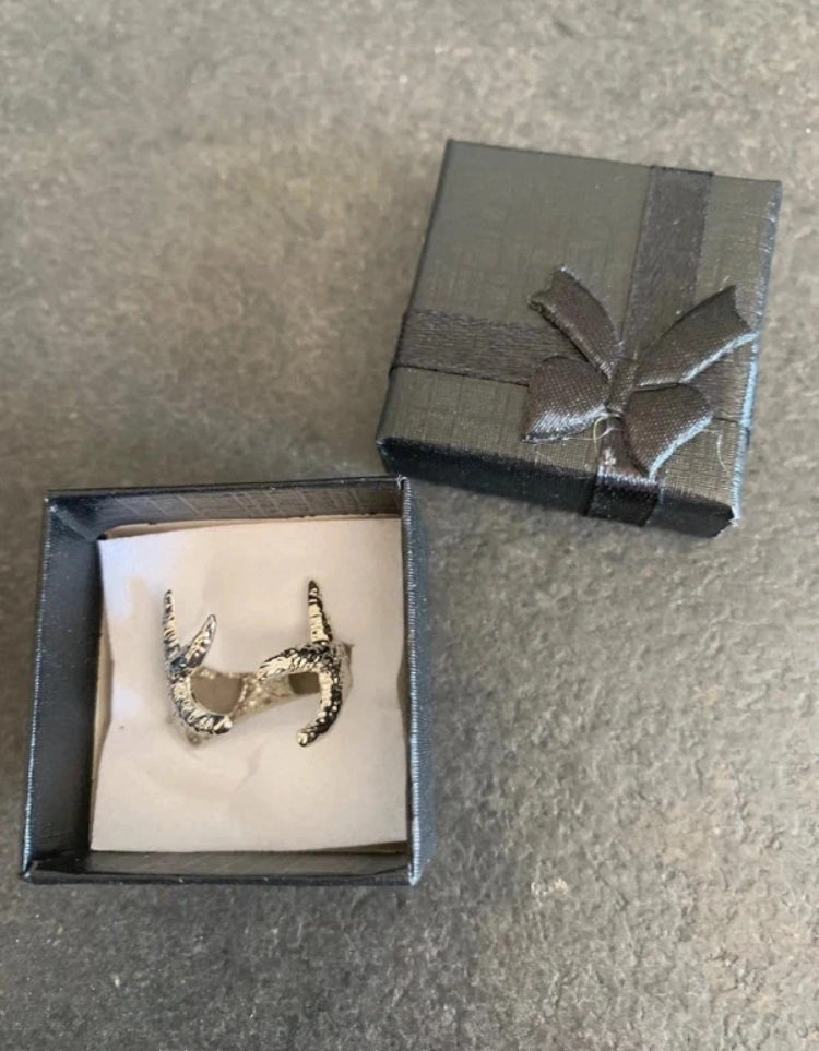 Bague étoiles de mer argentée – doigt ou orteil ajustable