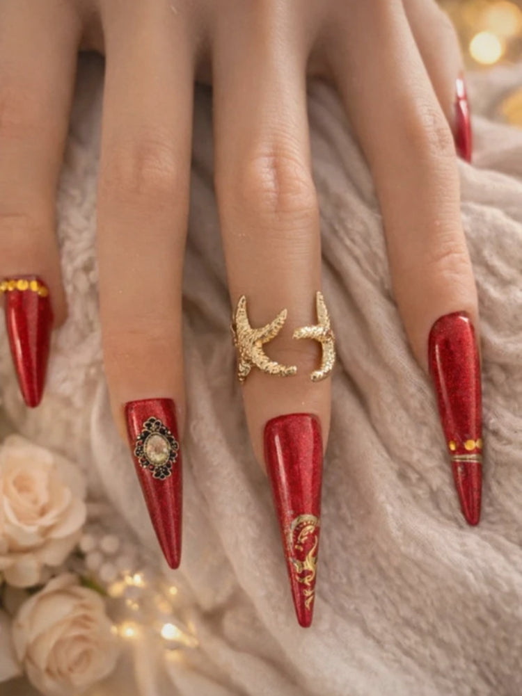 Bague étoiles de mer dorée – doigt ou orteil ajustable