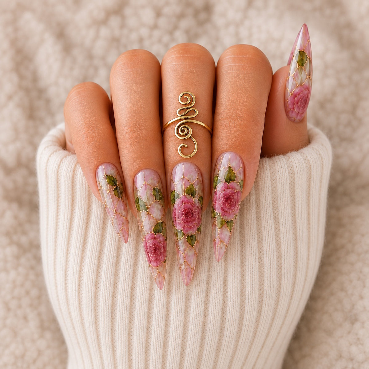Bague Arabesque dorée