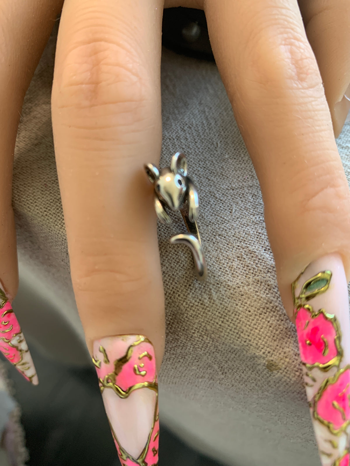 Bague Souris Malice argentée