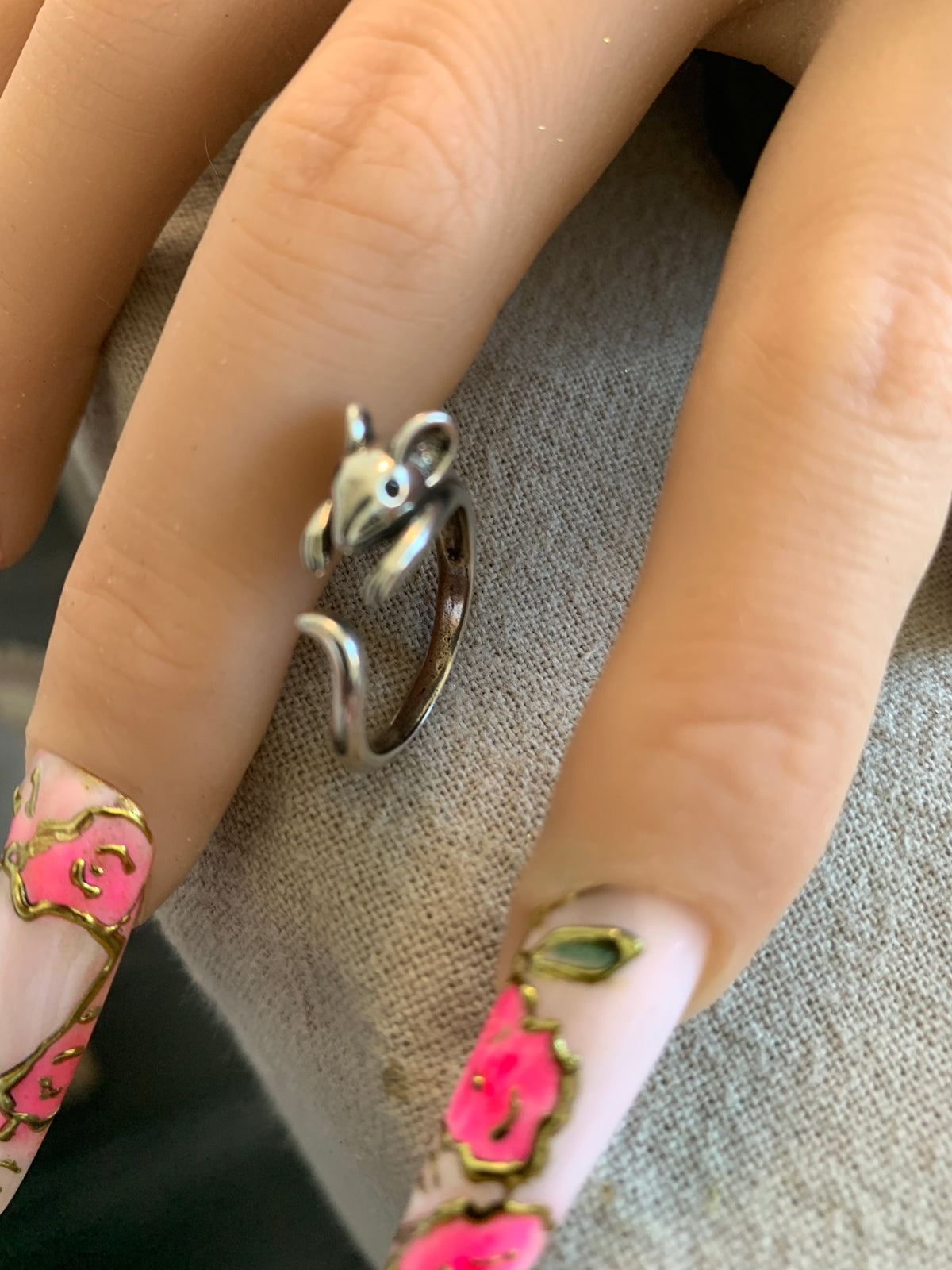 Bague Souris Malice argentée