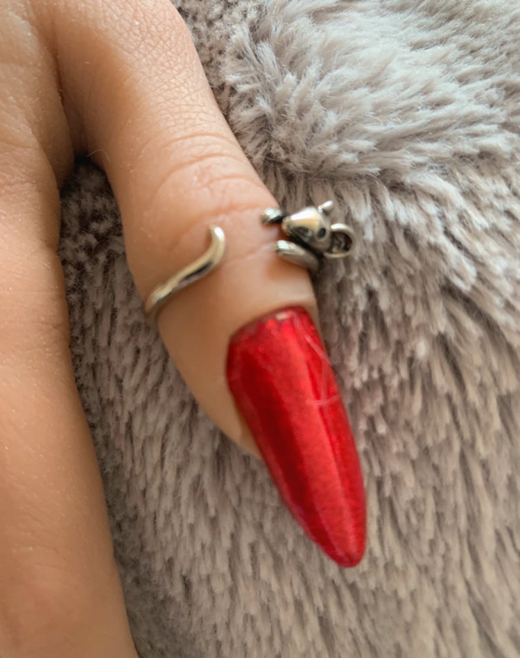 Bague Souris Malice argentée