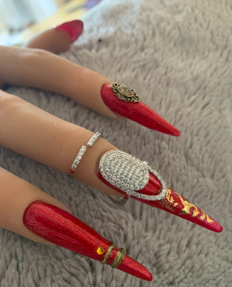 Bague d'ongle Prestige argentée