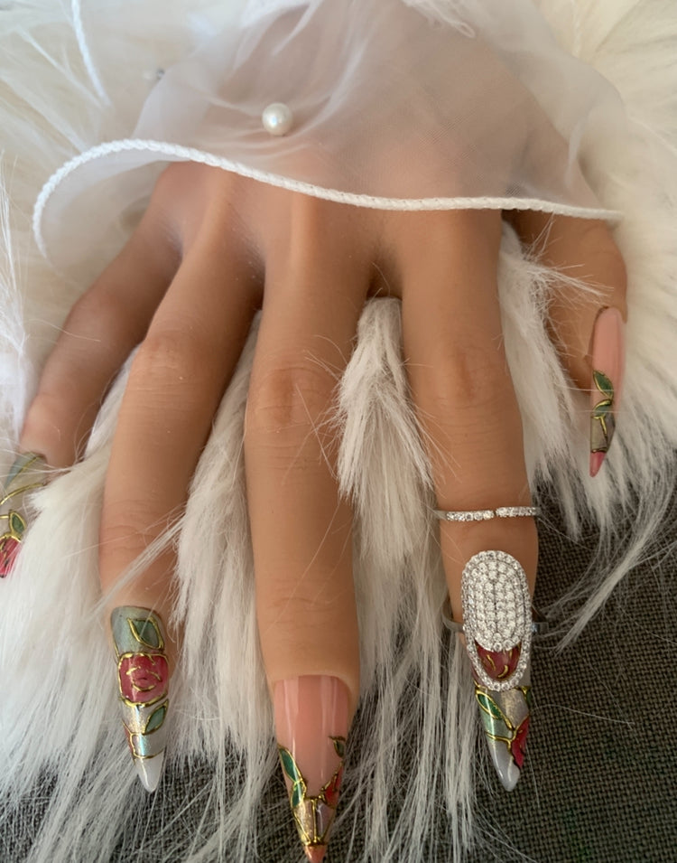 Bague d'ongle Prestige argentée