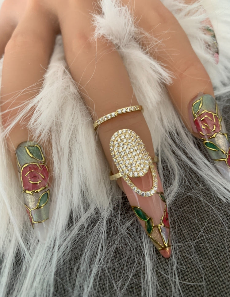 Bague d'ongle Prestige dorée