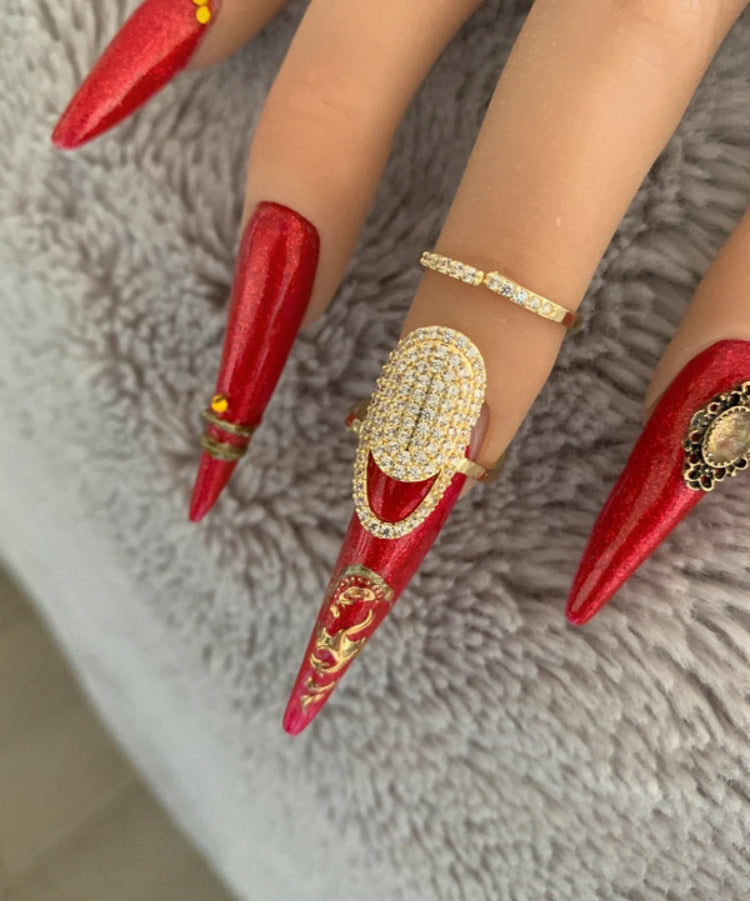 Bague d'ongle Prestige dorée