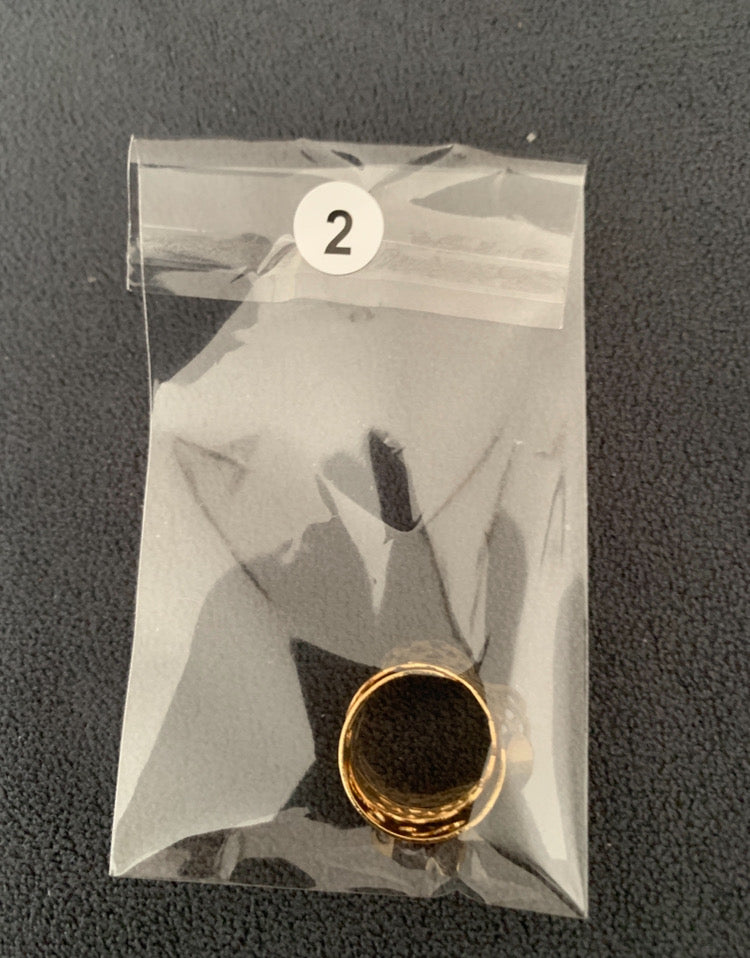 Lot de 2 bagues d'orteil Arabesques dorées – ajustables