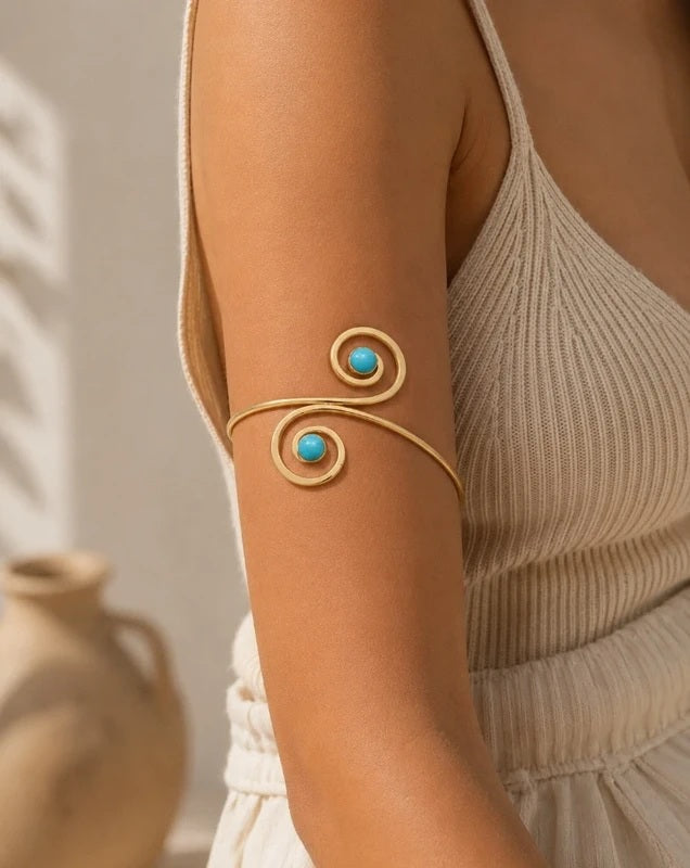 Bracelet de bras Azur doré
