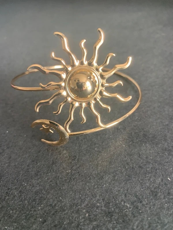 Bracelet de bras Éclipse doré