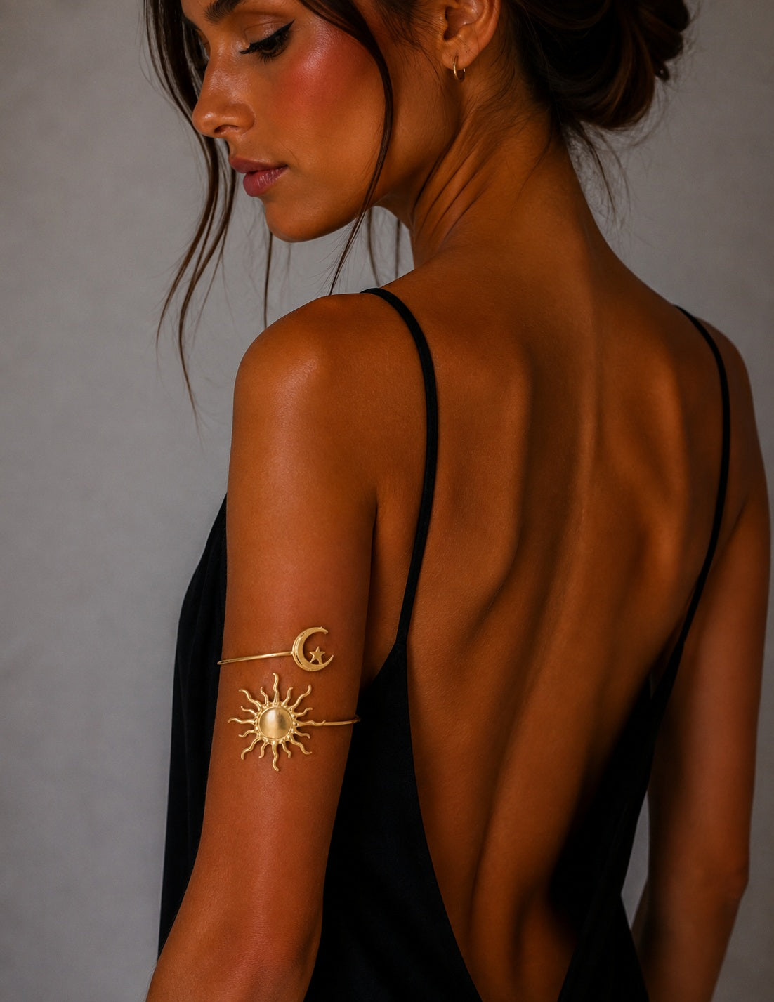 Bracelet de bras Éclipse doré