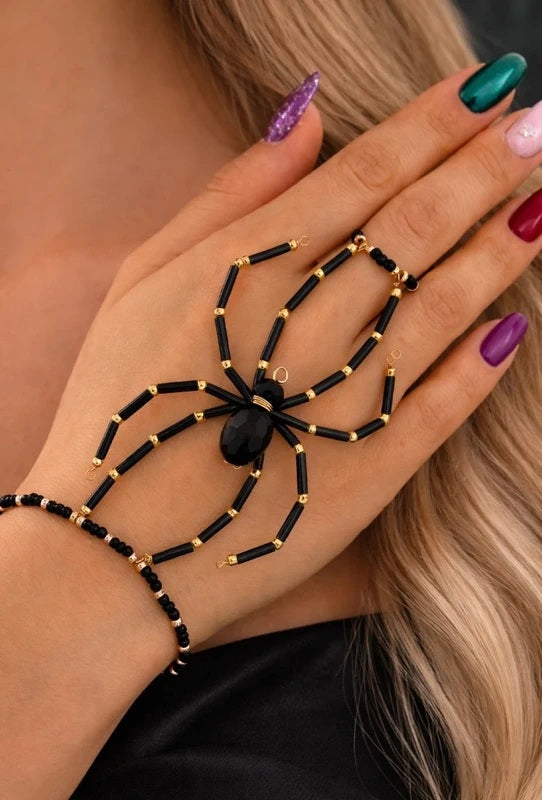 Bracelet-bague Veuve noire