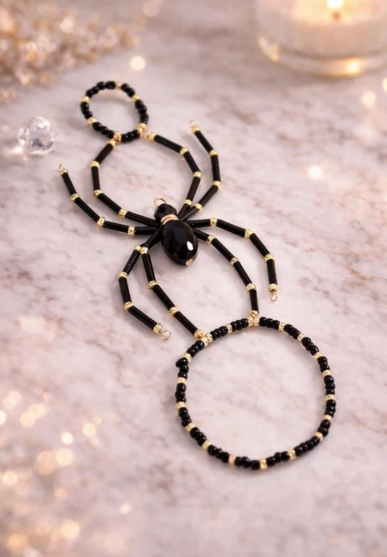 Bracelet-bague Veuve noire