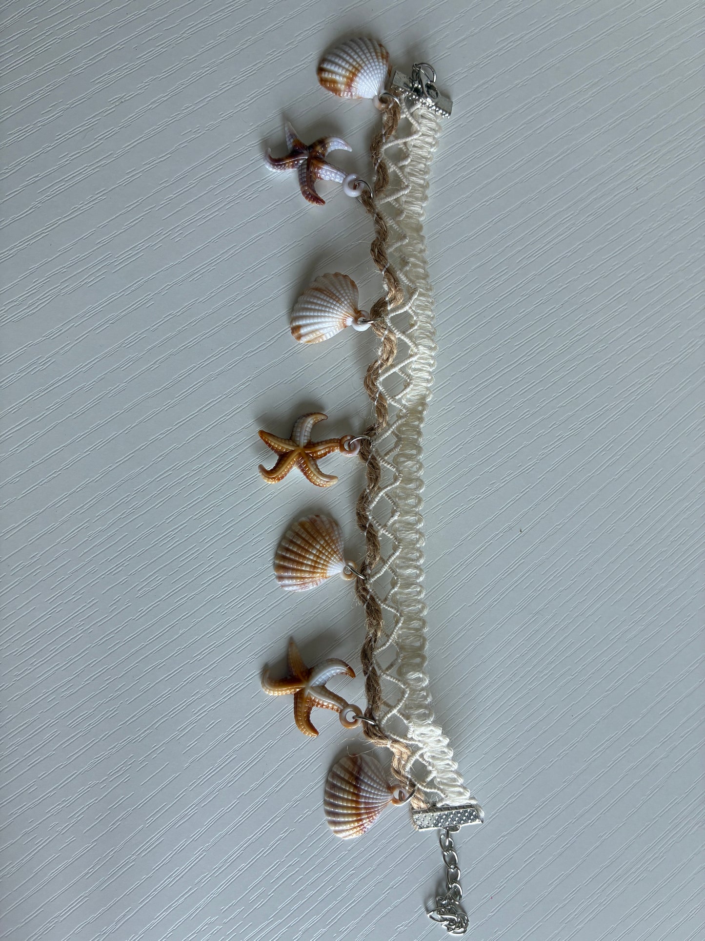 Chaîne de cheville Coquillages & Étoiles de mer