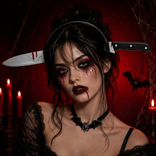 Serre-tête couteau ensanglanté – Halloween