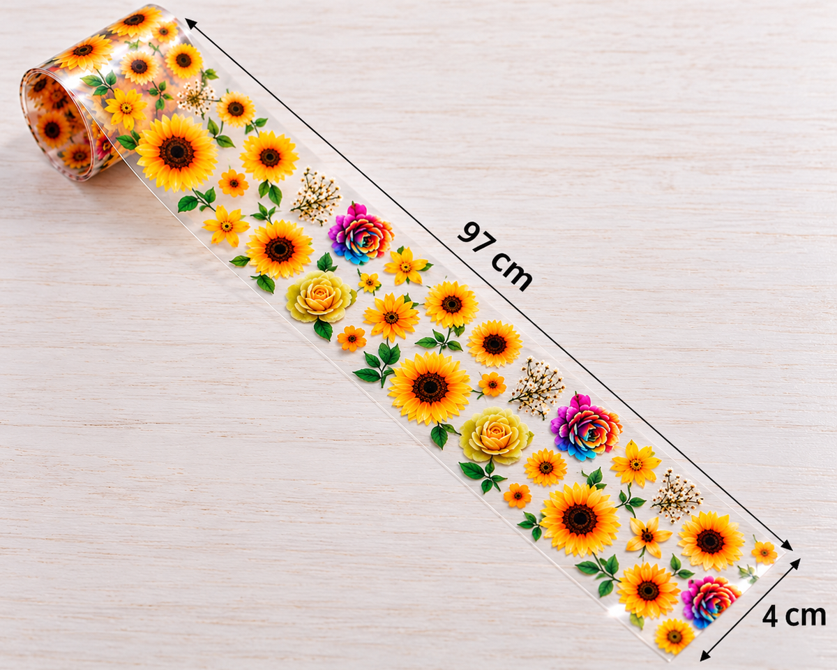 Foil Nail Art – Tournesols et fleurs ensoleillées
