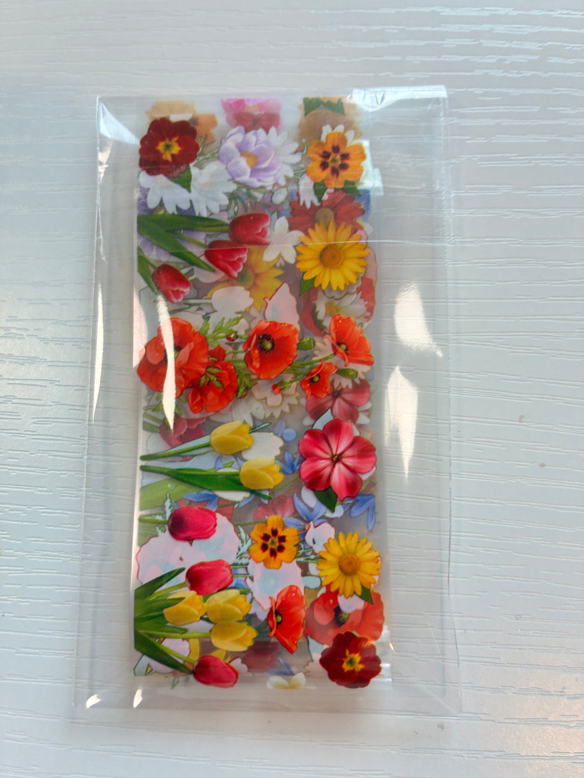 Foil Nail Art – Fleurs printanières multicolores