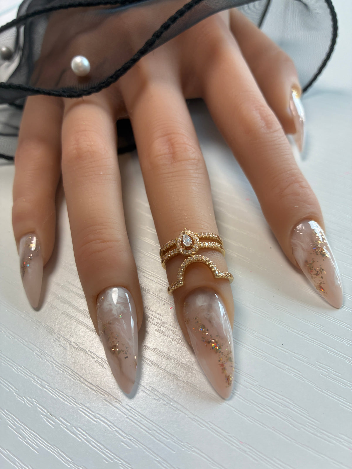 Kit découverte 24 Press-On Nails – Marbre Précieux