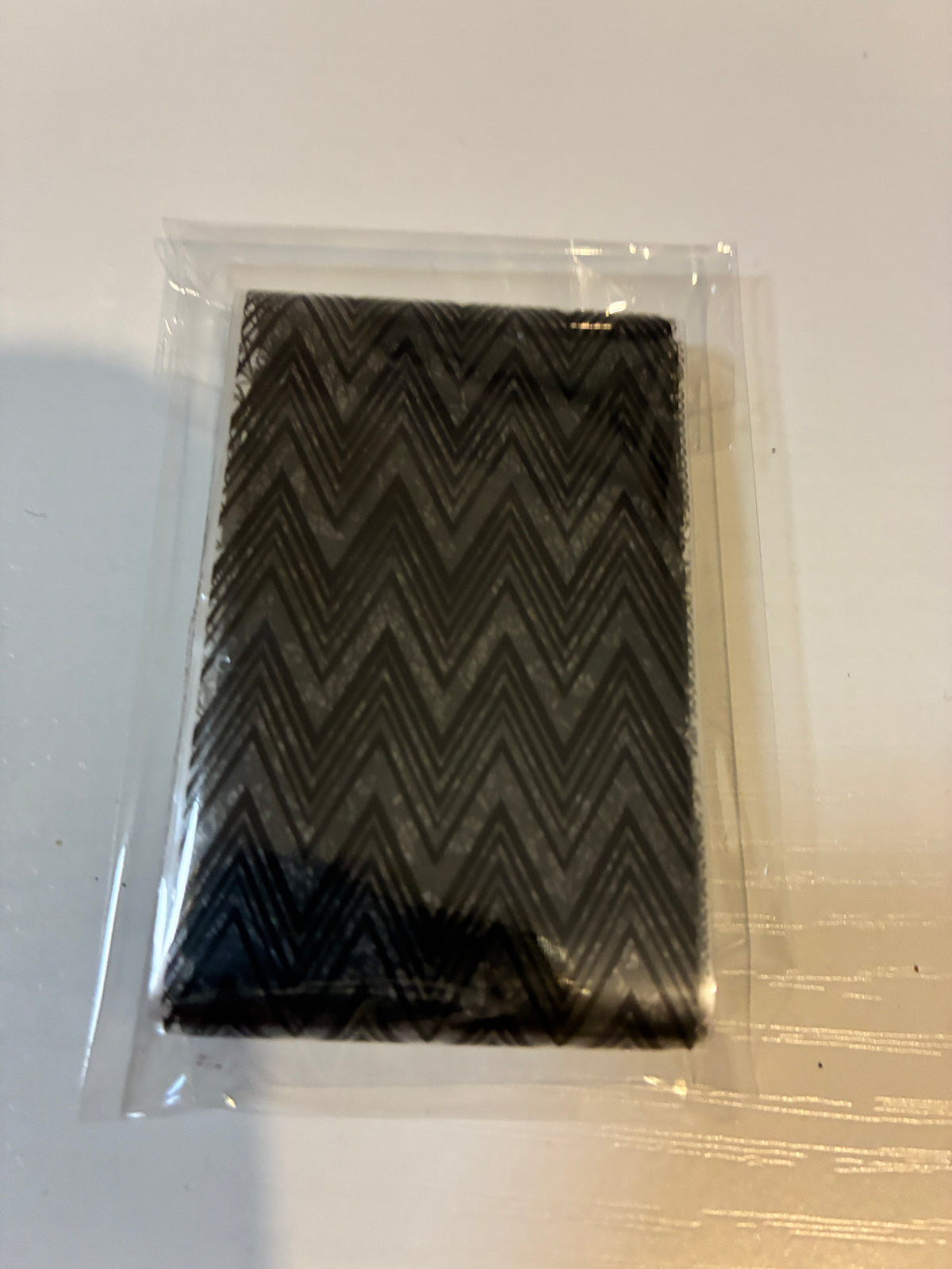 Lot de 5 foils Nail Art – Dentelle noire et motifs graphiques – 20 × 4 cm
