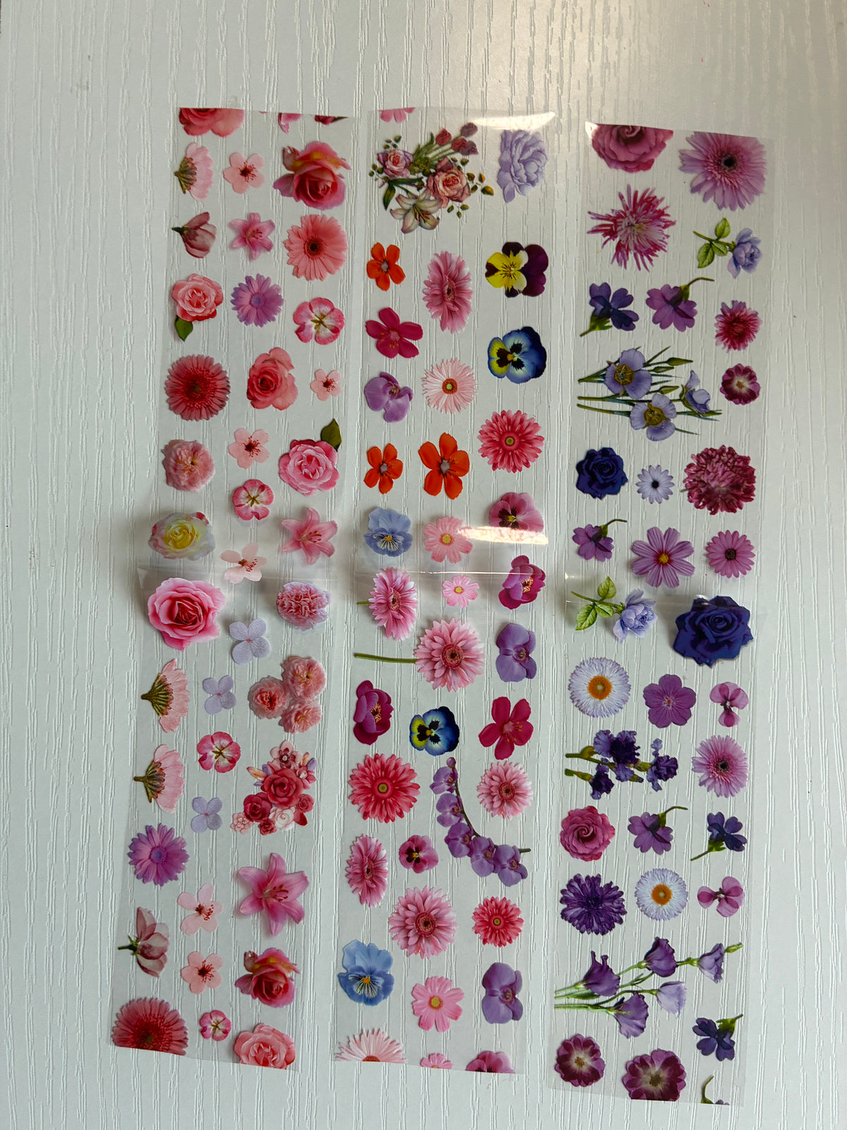 lot de 5 foils fleurs assorties pour nail art