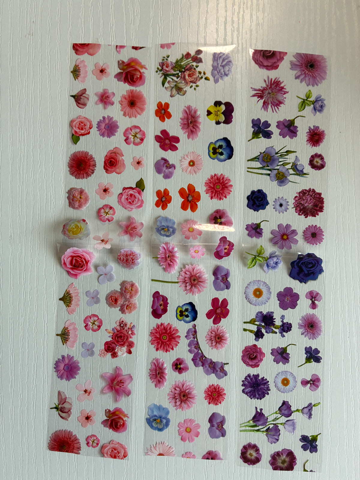 lot de 5 foils fleurs assorties pour nail art