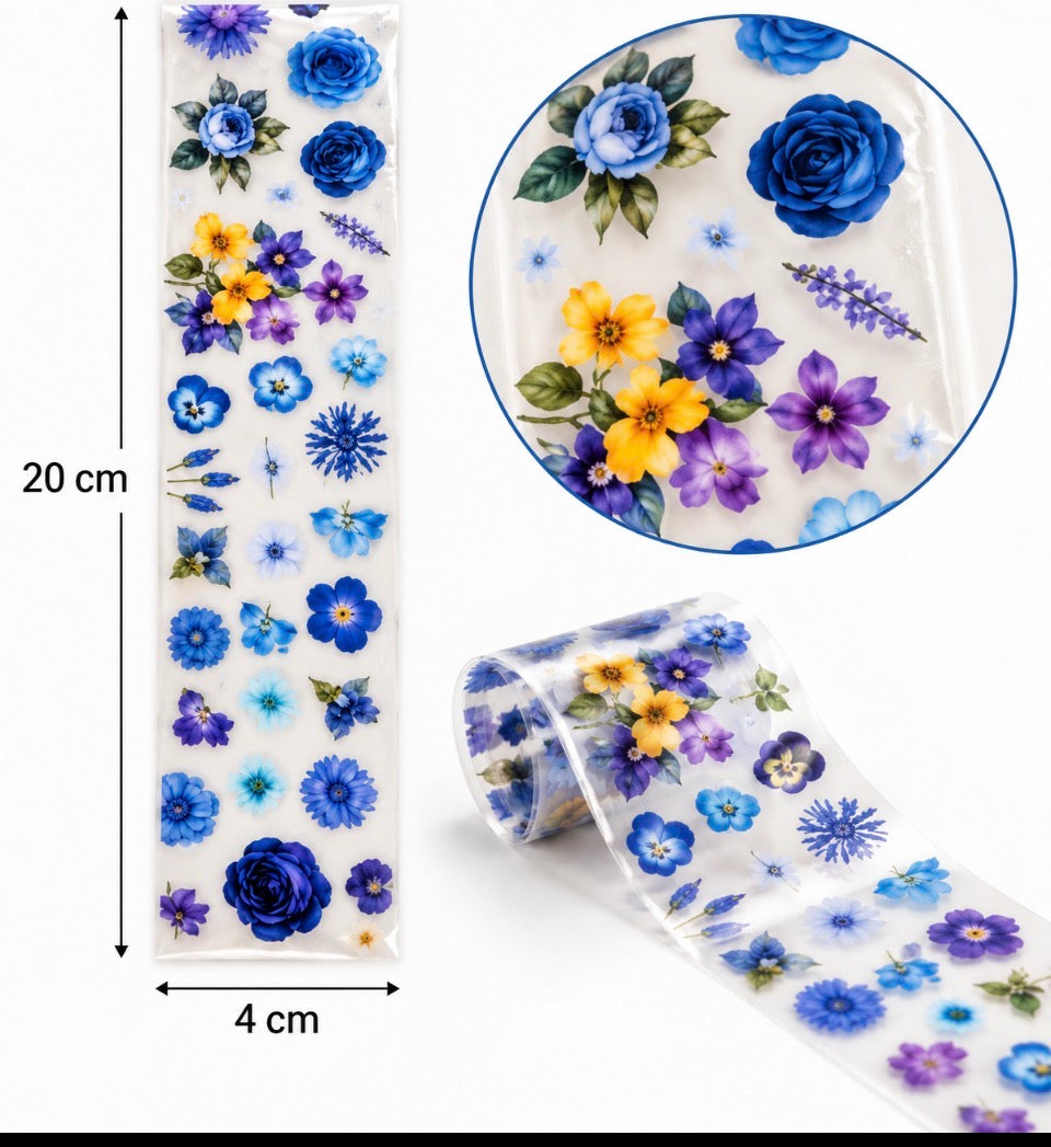 lot de 5 foils fleurs assorties pour nail art