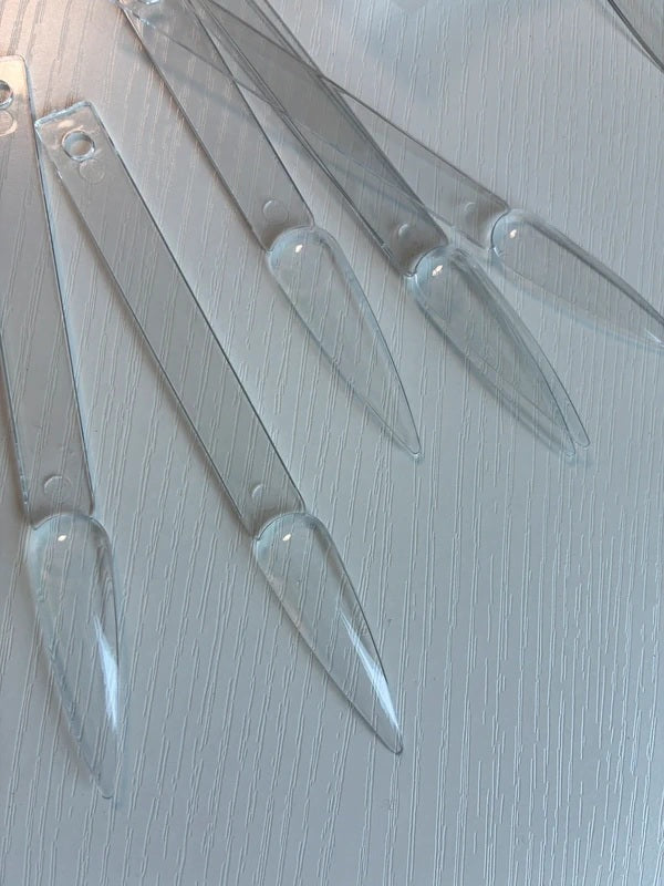 Nuancier éventail stiletto transparent – 50 capsules