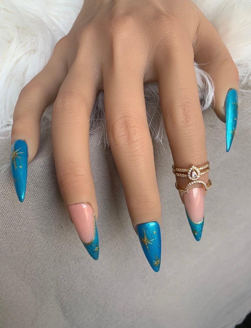 Nuit Étoilée Turquoise – Amande XL