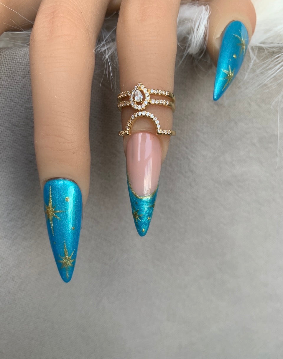 Nuit Étoilée Turquoise – Amande XL