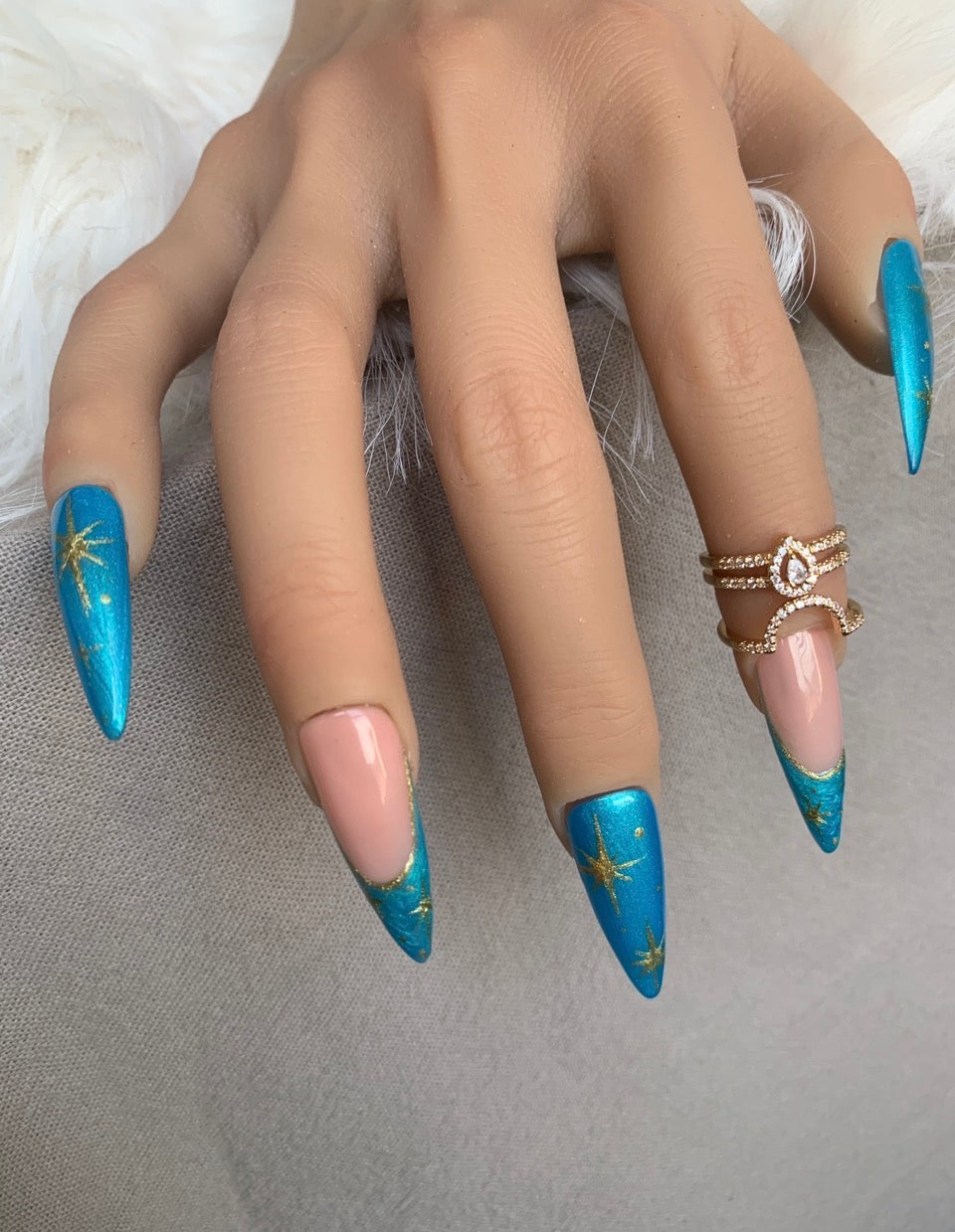 Nuit Étoilée Turquoise – Amande XL