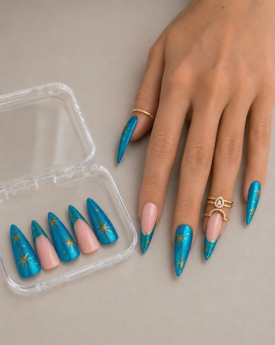 Nuit Étoilée Turquoise – Amande XL