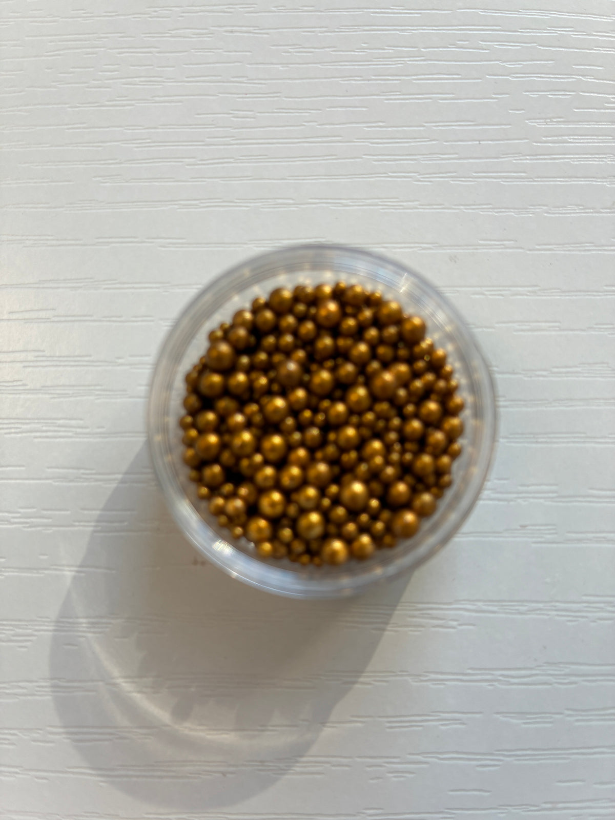 Perles caviar dorées pour nail art – Tailles assorties