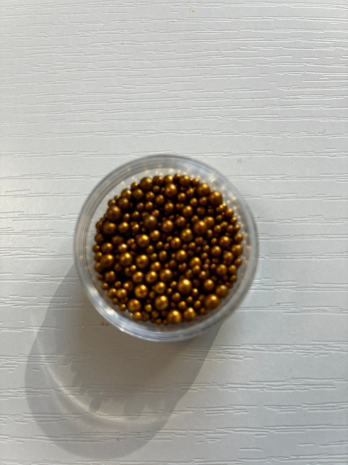 Perles caviar dorées pour nail art – Tailles assorties