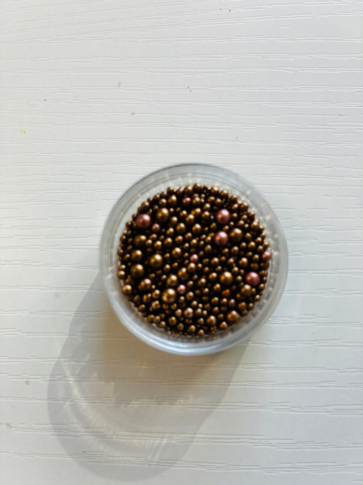 Perles caviar mordorées pour nail art – Tailles assorties