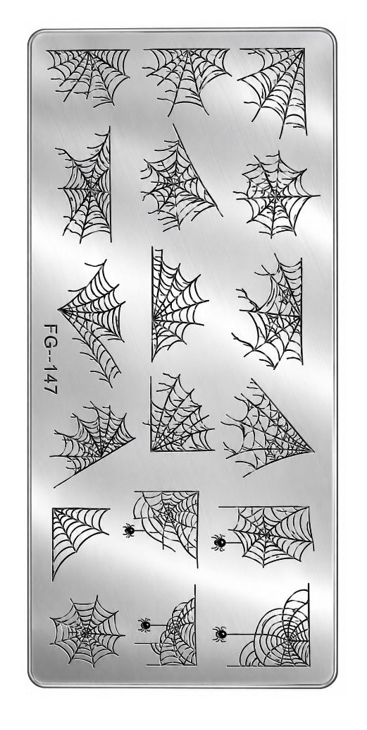 Plaque de stamping – Toiles d’araignée