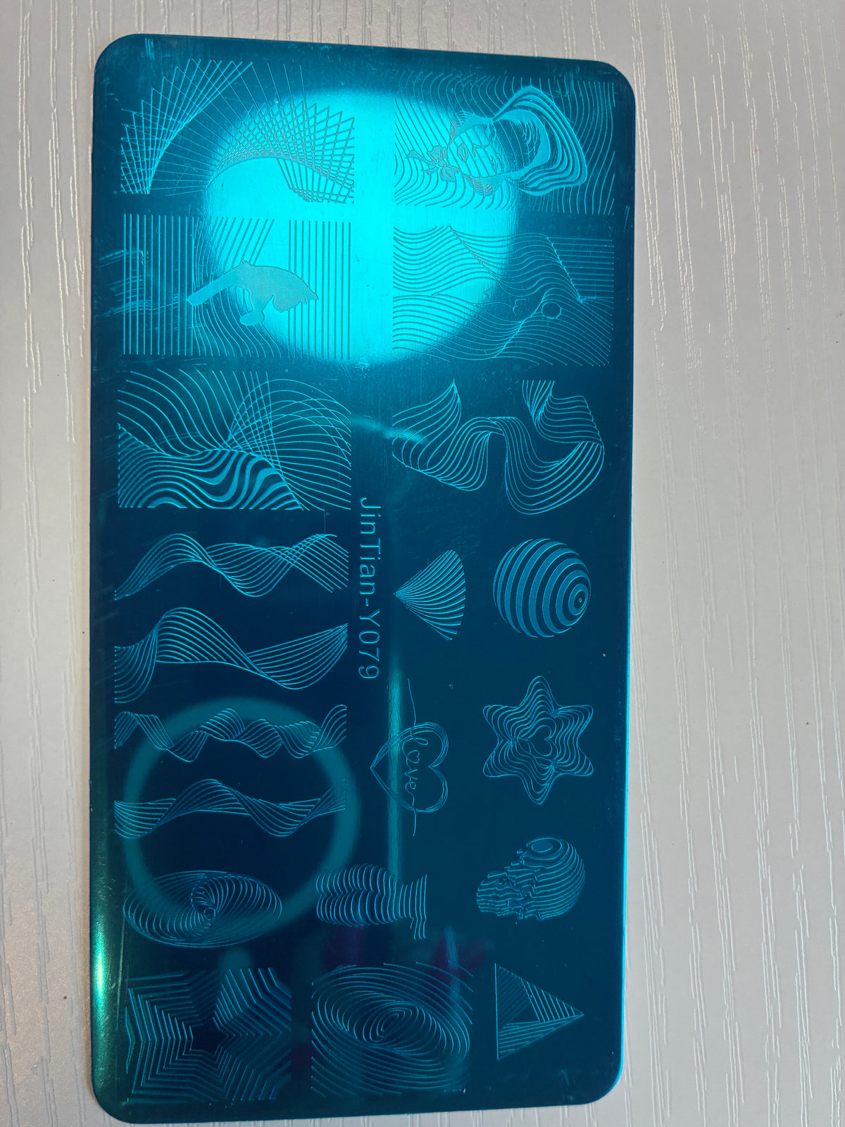 Plaque de stamping – Formes abstraites
