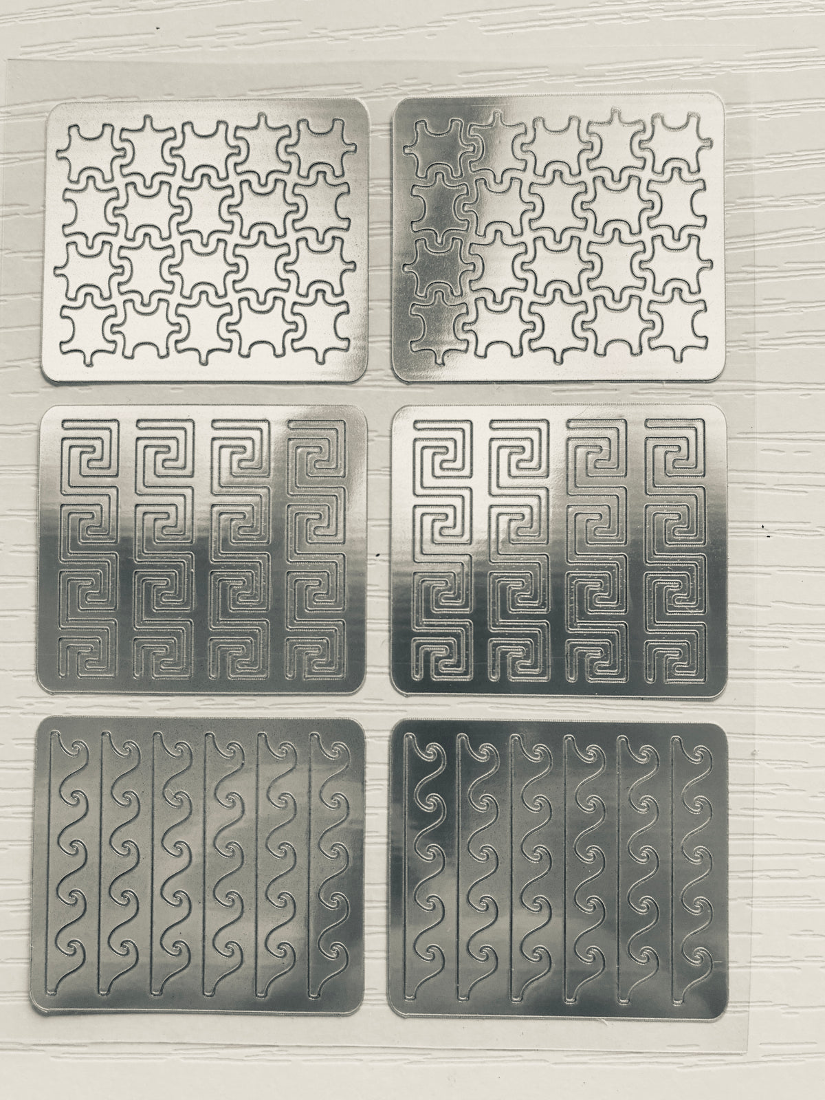 Pochoirs Nail Art – Motifs graphiques & arabesques – Lot de 6